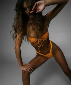 LaHana Swim New & Most Loved Cinnamon Bottom - Exotic Orange