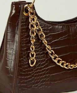 Peppermayo New & Most Loved Castings Handbag - Chocolate Croc