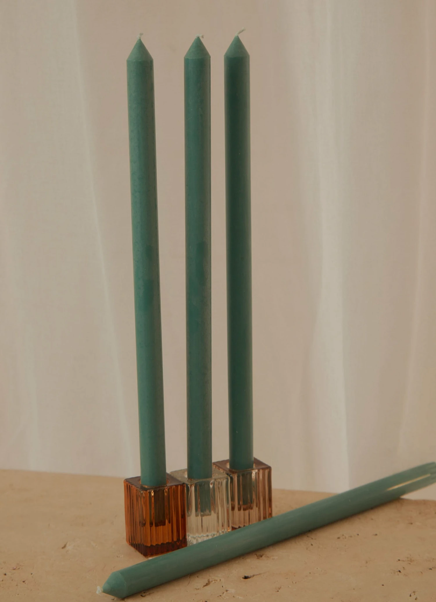 Candle Co Moreton 40cm Eco Dinner Candle Pack Of 4 - Emerald Green New & Most Loved 3 Candle Co Moreton 40cm Eco Dinner Candle Pack Of 4 - Emerald Green New & Most Loved