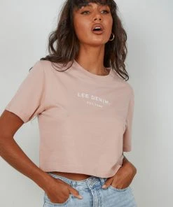 Lee Classic Crop Tee - Rosebud