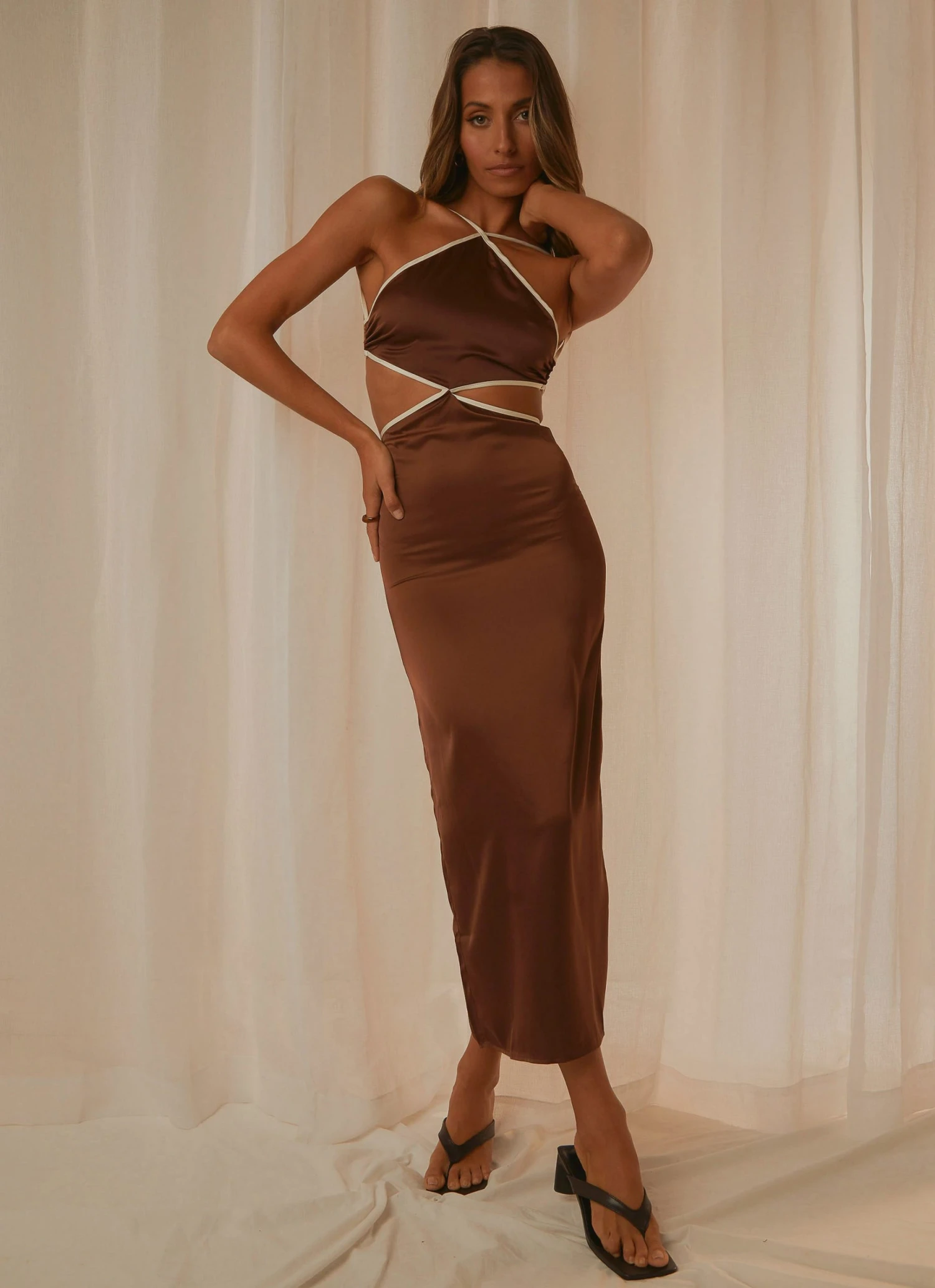 Peppermayo Exclusive Thea Maxi Dress - Chocolate 4 Peppermayo Exclusive Thea Maxi Dress - Chocolate