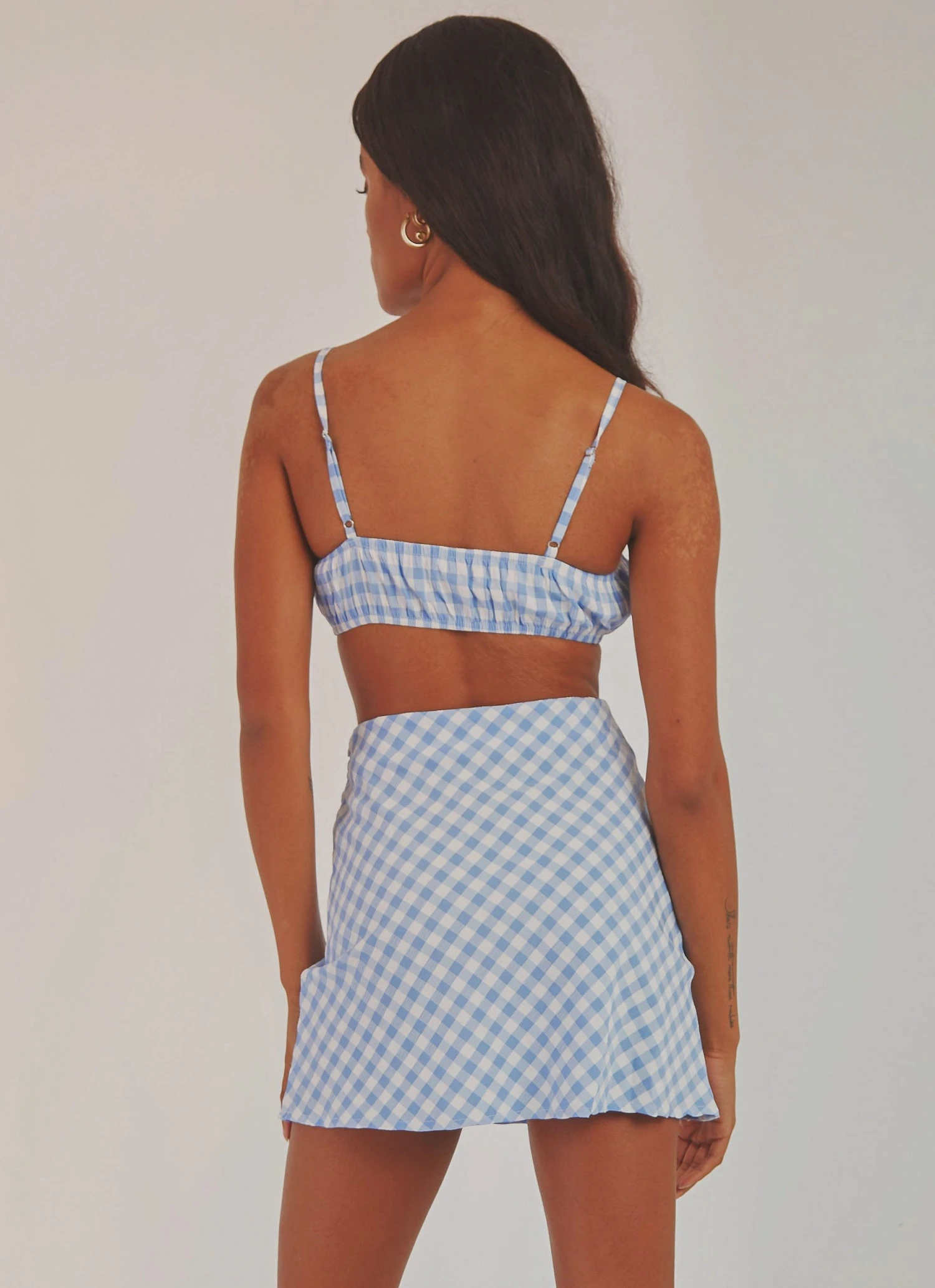 Peppermayo New & Most Loved Same Love Crop Top - Blue Gingham 6 Peppermayo New & Most Loved Same Love Crop Top - Blue Gingham