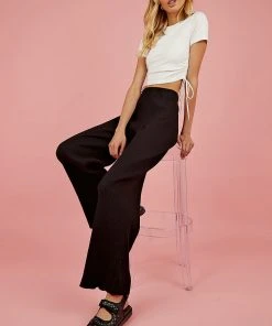Peppermayo Exclusive Model Takeover Knit Pants - Black