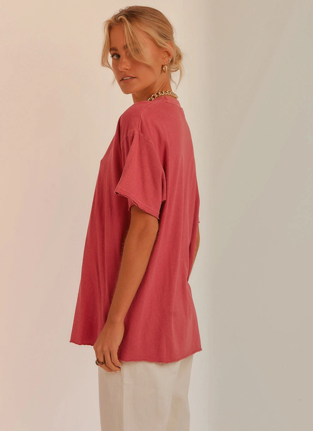 Afends New & Most Loved Slay Hemp Oversized Tee - Watermelon 5 Afends New & Most Loved Slay Hemp Oversized Tee - Watermelon