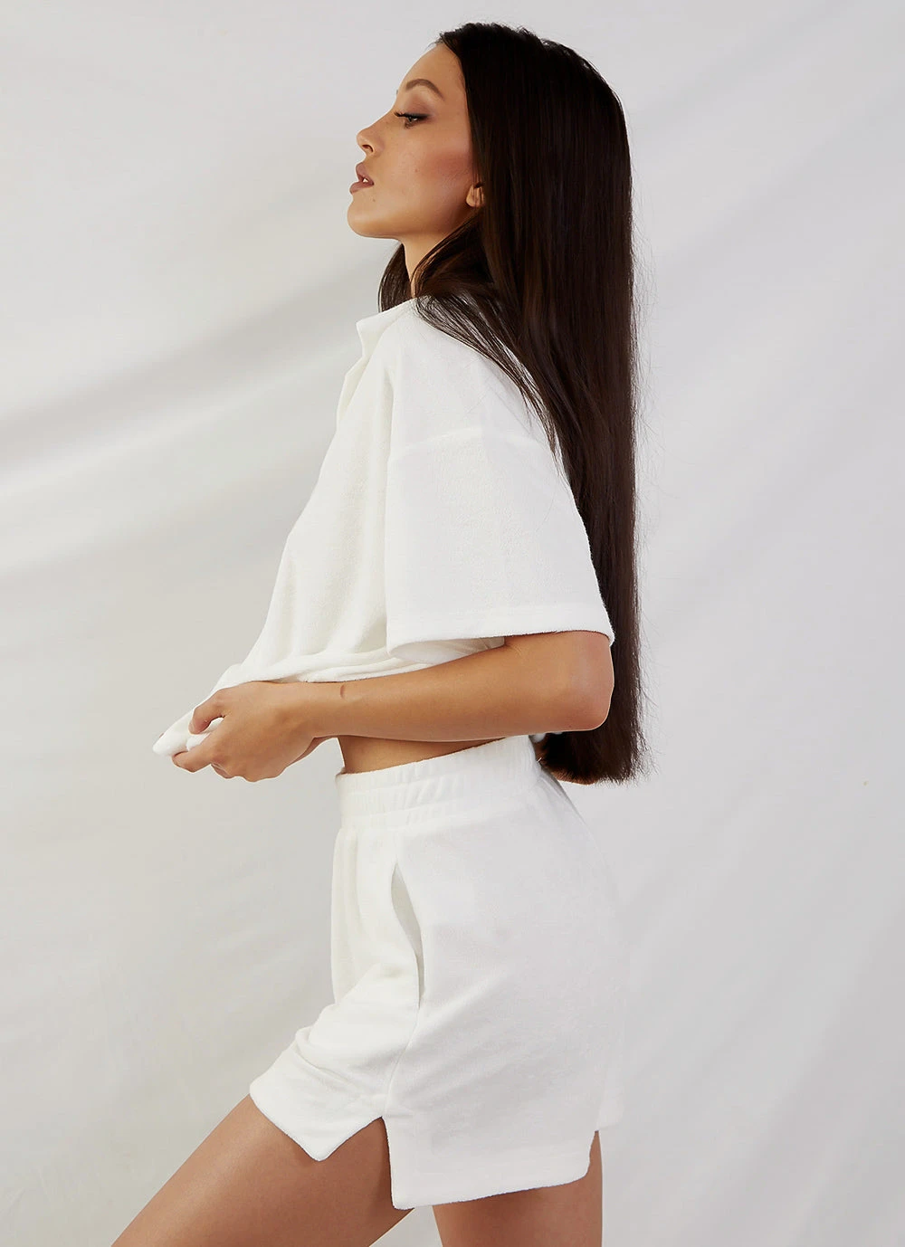 Peppermayo Exclusive Provence Collared Terry Top - White New & Most Loved 6 Peppermayo Exclusive Provence Collared Terry Top - White New & Most Loved