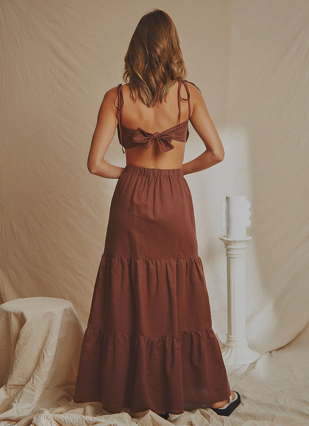 National Breast Cancer Foundation X Peppermayo New & Most Loved Aperol Hour Linen Maxi Skirt - Choc Brown 7 National Breast Cancer Foundation X Peppermayo New & Most Loved Aperol Hour Linen Maxi Skirt - Choc Brown