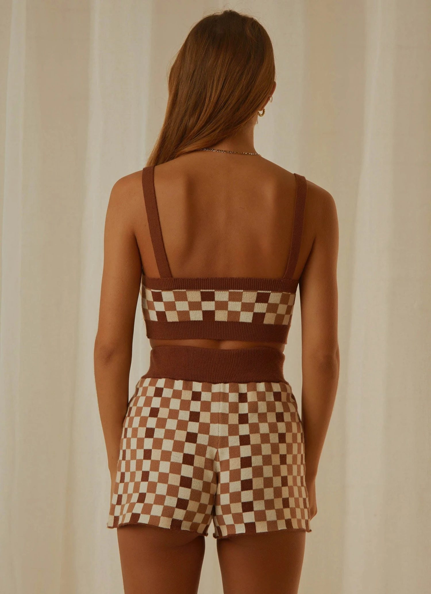 Peppermayo Exclusive Remix It Knit Crop - Choc Check New & Most Loved 8 Peppermayo Exclusive Remix It Knit Crop - Choc Check New & Most Loved