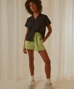 Afends Mood Hemp Short Sleeve Short - Black