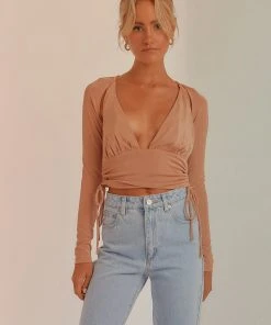 Peppermayo New & Most Loved Til The Dawn Crop Top - Beige 9 Peppermayo New & Most Loved Til The Dawn Crop Top - Beige