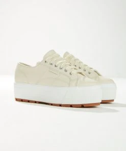 Superga 2790 Tank Nappa Sneaker - A4M Beige Gesso 7 Superga 2790 Tank Nappa Sneaker - A4M Beige Gesso