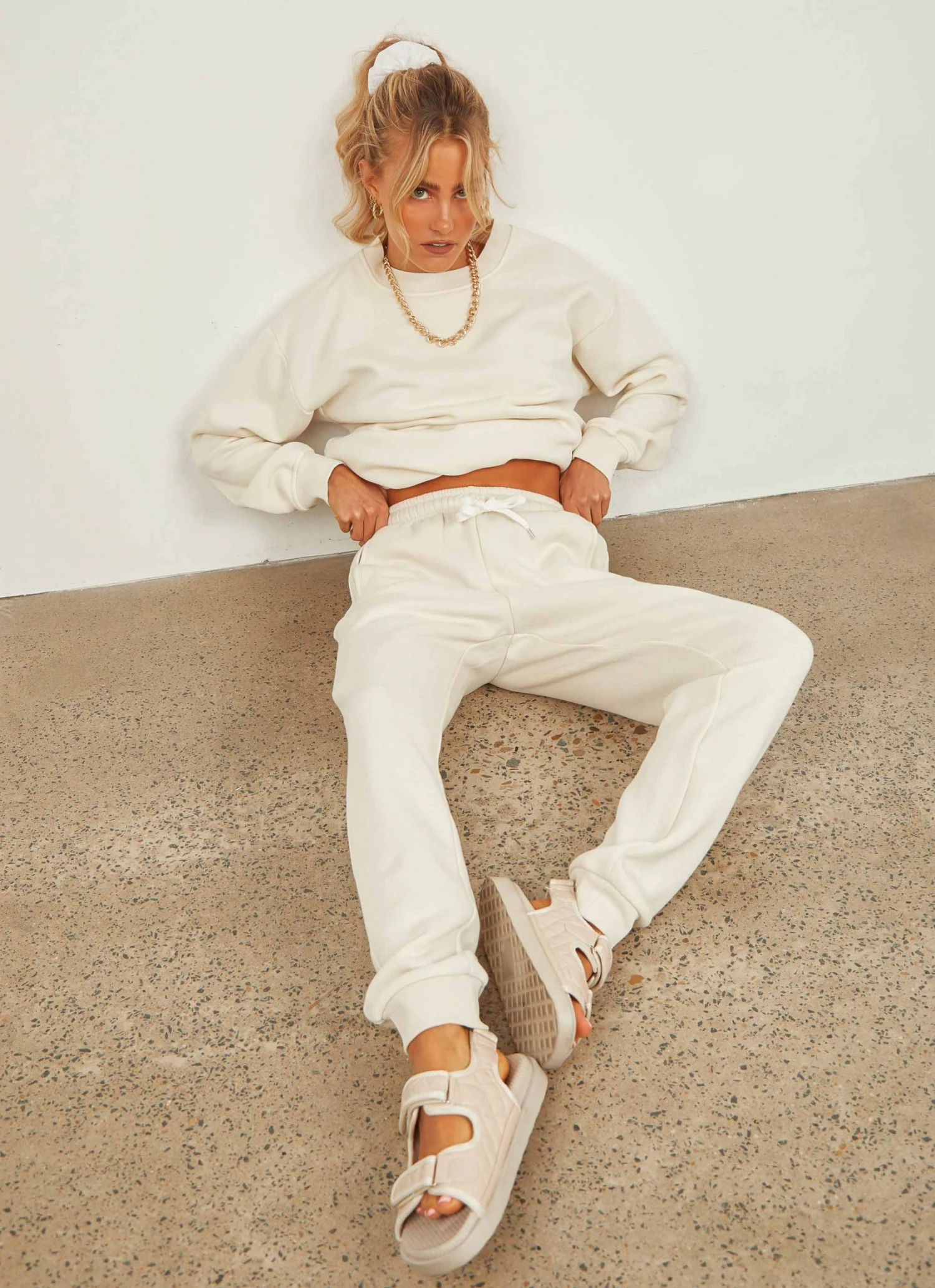 Nude Lucy Carter Classic Trackpant - Ecru Nude Lucy Carter Classic Trackpant - Ecru