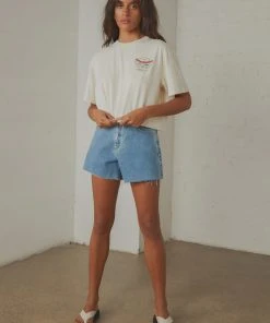 Thrills C&C Wings Merch Fit Crop Tee - Heritage White 9 Thrills C&C Wings Merch Fit Crop Tee - Heritage White