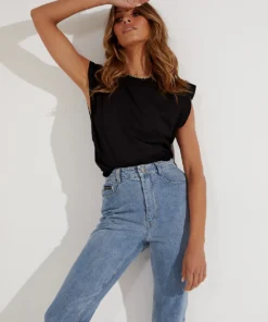 Lioness Fashion Utah Muscle Tee - Black New Tops