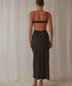 Peppermayo Clumsy Love Midi Dress - Black