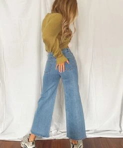 Abrand New & Most Loved A Street Aline Crop Jeans - Georgia