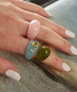 Peppermayo Exclusive Real Groove Resin Ring Set - Multi New & Most Loved 10 Peppermayo Exclusive Real Groove Resin Ring Set - Multi New & Most Loved