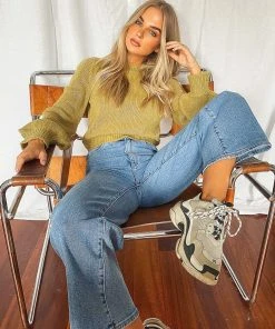 Abrand New & Most Loved A Street Aline Crop Jeans - Georgia