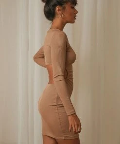 Peppermayo When In Town Dress - Tan New & Most Loved