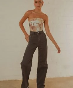 Abrand A 94 High & Wide Jean - Black Stone New & Most Loved