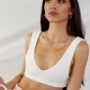 Peppermayo Exclusive Cote Dazur Terry Crop - White 1 Peppermayo Exclusive Cote Dazur Terry Crop - White
