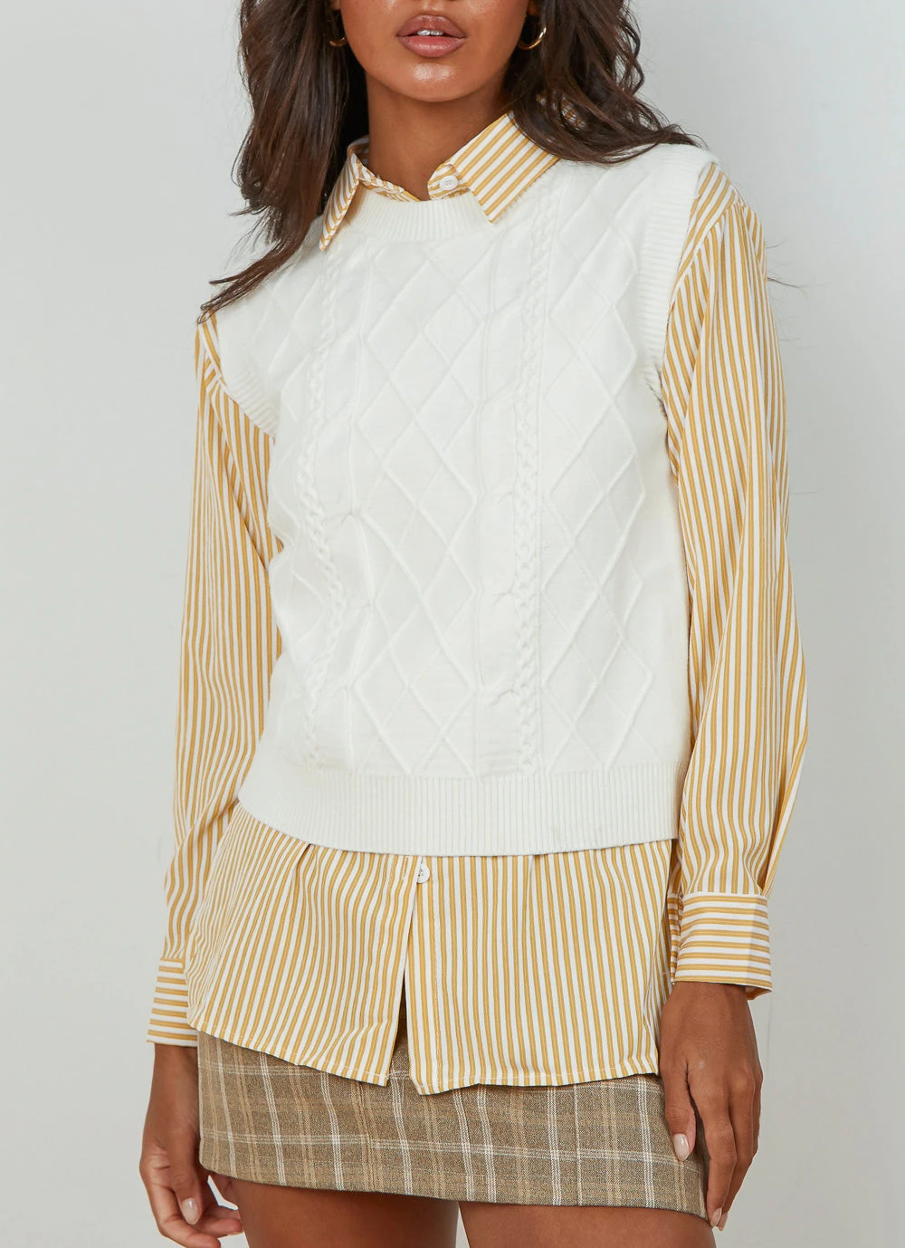 Peppermayo La Rebelion Knit Vest - Cream New & Most Loved 4 Peppermayo La Rebelion Knit Vest - Cream New & Most Loved