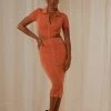 Peppermayo Rodeo Drive Midi Dress - Orange 2 Peppermayo Rodeo Drive Midi Dress - Orange
