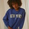 Peppermayo Big City Crewneck Sweater - Cobalt Blue