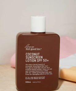 We Are Feel Good Inc Coconut Sunscreen Lotion SPF50+ 200ml - Multi New & Most Loved 8 We Are Feel Good Inc Coconut Sunscreen Lotion SPF50+ 200ml - Multi New & Most Loved