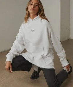 Afends Premium Organic Unisex Pull On Hood - White New & Most Loved