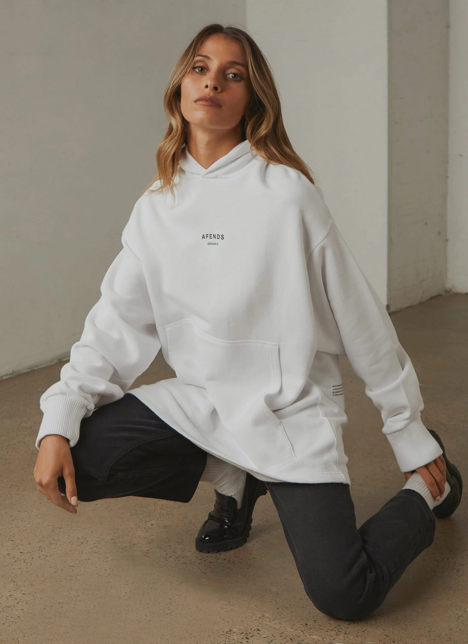 Afends Premium Organic Unisex Pull On Hood - White New & Most Loved 4 Afends Premium Organic Unisex Pull On Hood - White New & Most Loved
