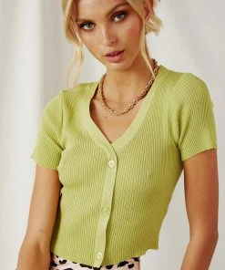 Peppermayo You Got It Knit Top - Lime New & Most Loved