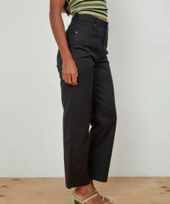 Afends Shelby Hemp Twill Wide Leg Pant - Black New & Most Loved 6 Afends Shelby Hemp Twill Wide Leg Pant - Black New & Most Loved