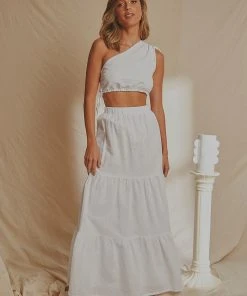 National Breast Cancer Foundation X Peppermayo Aperol Hour Linen Maxi Skirt - White New & Most Loved 10 National Breast Cancer Foundation X Peppermayo Aperol Hour Linen Maxi Skirt - White New & Most Loved