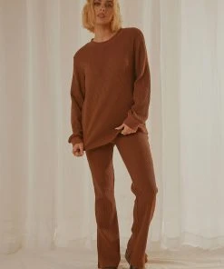 Peppermayo Exclusive Kallie Waffle Top - Chocolate 11 Peppermayo Exclusive Kallie Waffle Top - Chocolate