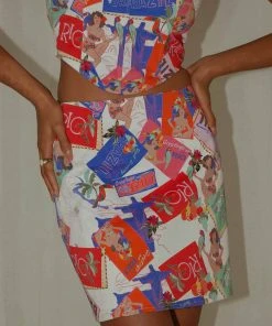 Peppermayo Exclusive Rooftop Drinks Mini Skirt - Stamp Travels 4 Peppermayo Exclusive Rooftop Drinks Mini Skirt - Stamp Travels