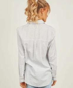 Nude Lucy Nude Classic Shirt - Grey Stripe New & Most Loved 11 Nude Lucy Nude Classic Shirt - Grey Stripe New & Most Loved