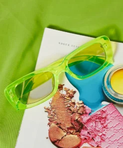 Peppermayo New Accessories Hepburn Sunglasses - Lime Green