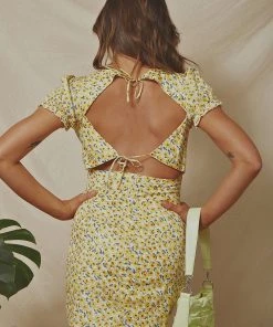Peppermayo Late Lunch Floral Mini Dress - Yellow Floral New Dresses 5 Peppermayo Late Lunch Floral Mini Dress - Yellow Floral New Dresses