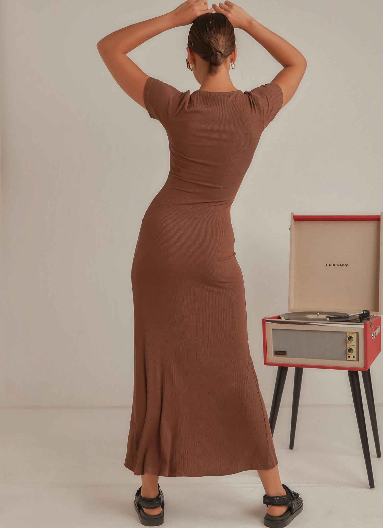 Peppermayo Sliding Doors Midi Dress - Choc Brown 7 Peppermayo Sliding Doors Midi Dress - Choc Brown