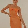 Peppermayo Exclusive California Honey Sheer Maxi Dress - Tangerine 1 Peppermayo Exclusive California Honey Sheer Maxi Dress - Tangerine