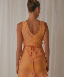 Peppermayo Exclusive Audrey Vintage Slip Dress - Mango Shimmer New & Most Loved