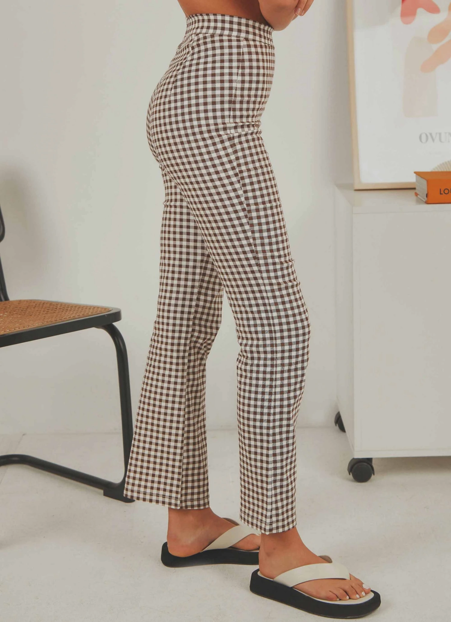 Peppermayo Exclusive Palmero Pants - Choc Brown Gingham 6 Peppermayo Exclusive Palmero Pants - Choc Brown Gingham