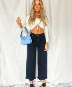 Abrand A Street Aline Crop Jeans - Dead Of Night New & Most Loved