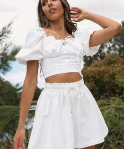 Peppermayo Vacation Drinks Crop - White 9 Peppermayo Vacation Drinks Crop - White