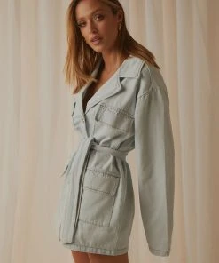 Lioness Fashion New & Most Loved Victory Boulevard Mini Dress - Light Wash