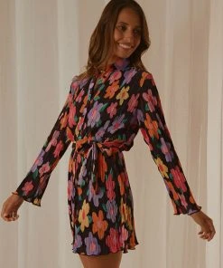 Peppermayo Exclusive Soho Chic Shirt Dress - Noir Bloom 12 Peppermayo Exclusive Soho Chic Shirt Dress - Noir Bloom