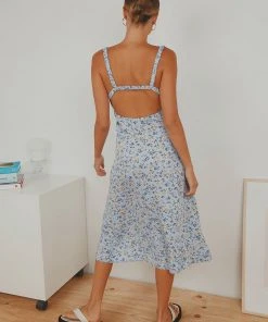 Peppermayo Lasting Summer Midi Dress - Blue Floral New Dresses 11 Peppermayo Lasting Summer Midi Dress - Blue Floral New Dresses