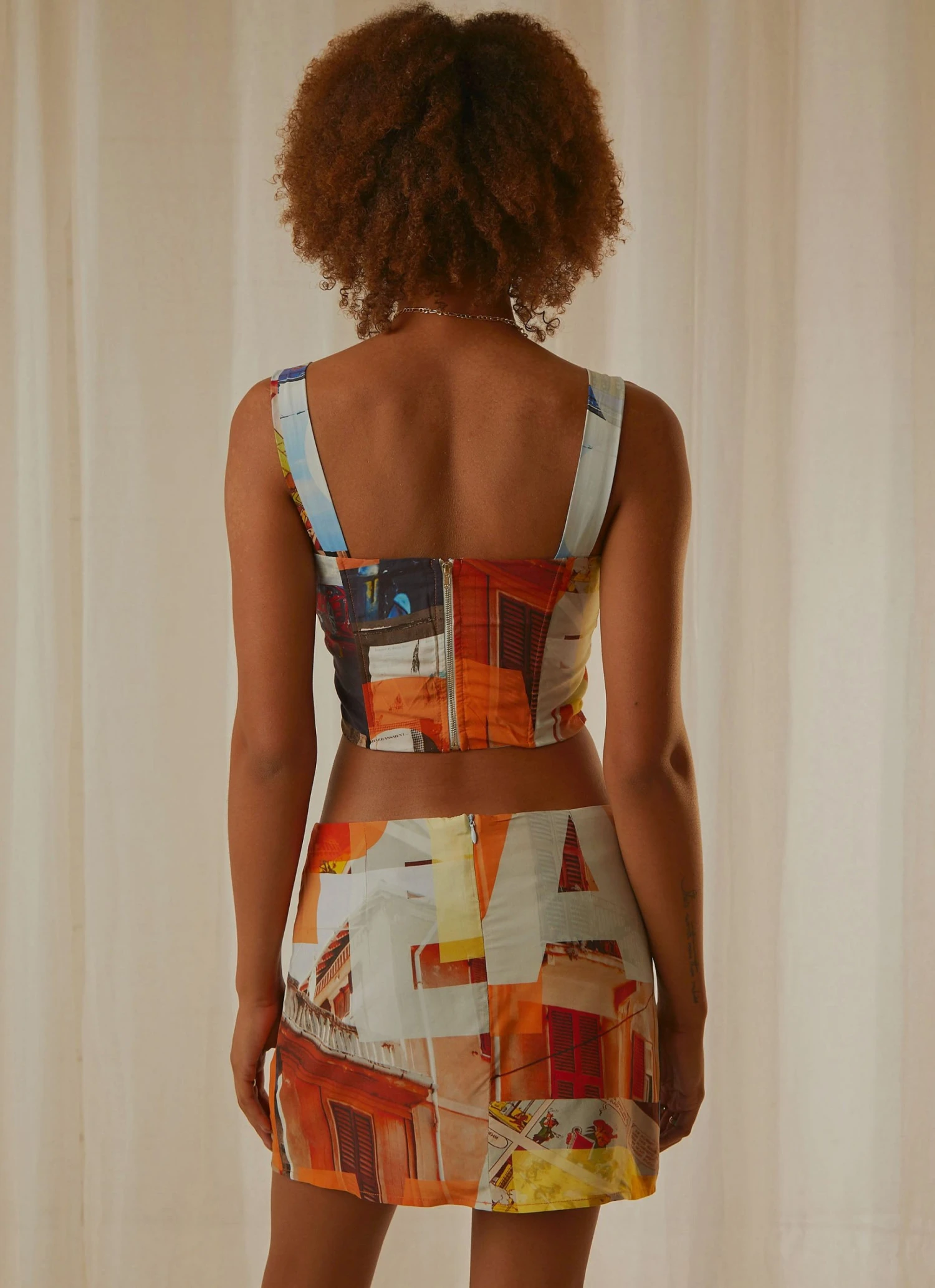 Peppermayo Exclusive Strolling Sunset Bustier Top - PM Film Graphic New & Most Loved 7 Peppermayo Exclusive Strolling Sunset Bustier Top - PM Film Graphic New & Most Loved