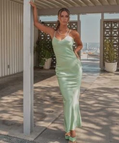 Riley Hubatka X Peppermayo Still Beauty Maxi Dress - Sage New & Most Loved