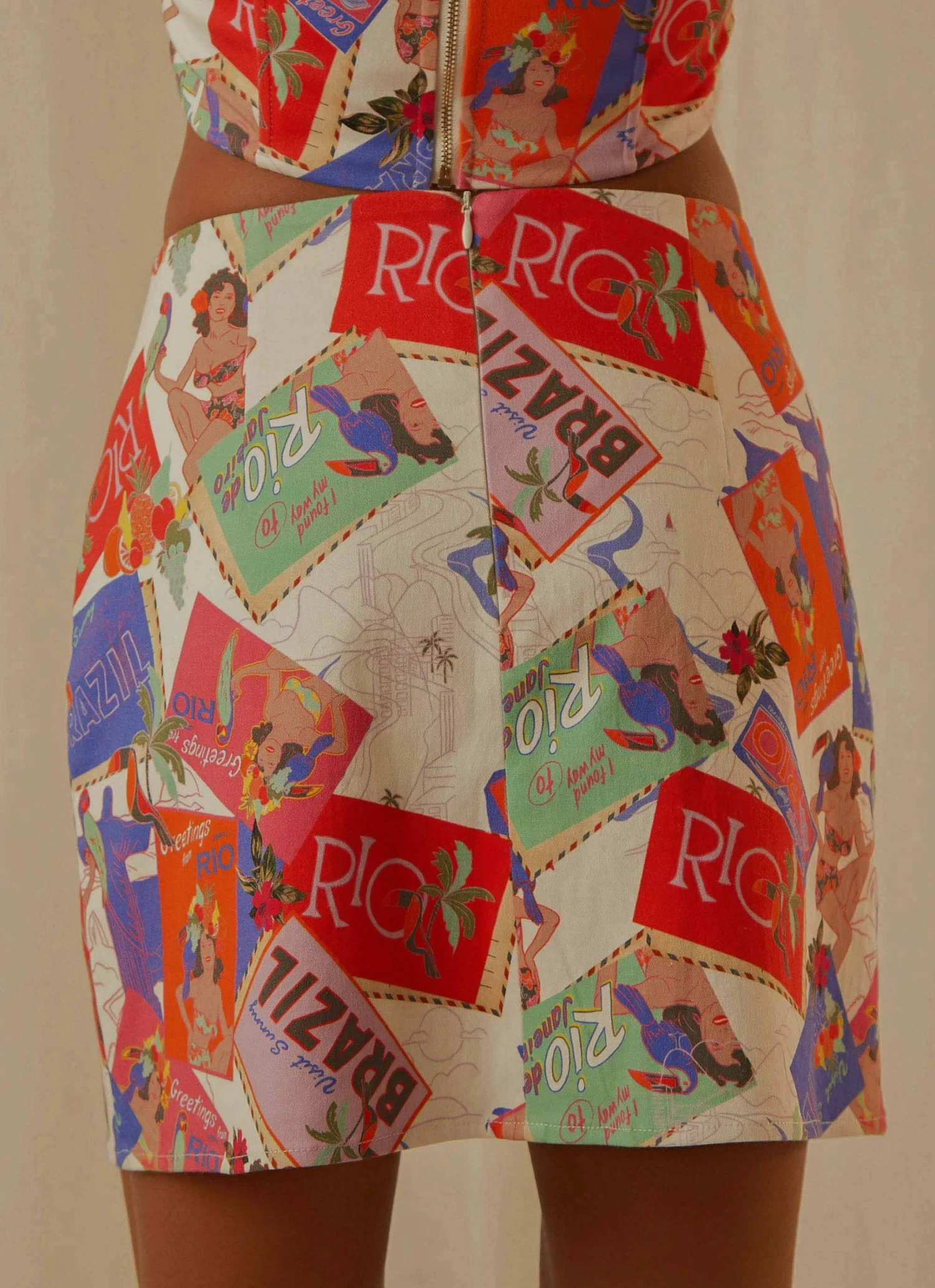 Peppermayo Exclusive Rooftop Drinks Mini Skirt - Stamp Travels Peppermayo Exclusive Rooftop Drinks Mini Skirt - Stamp Travels